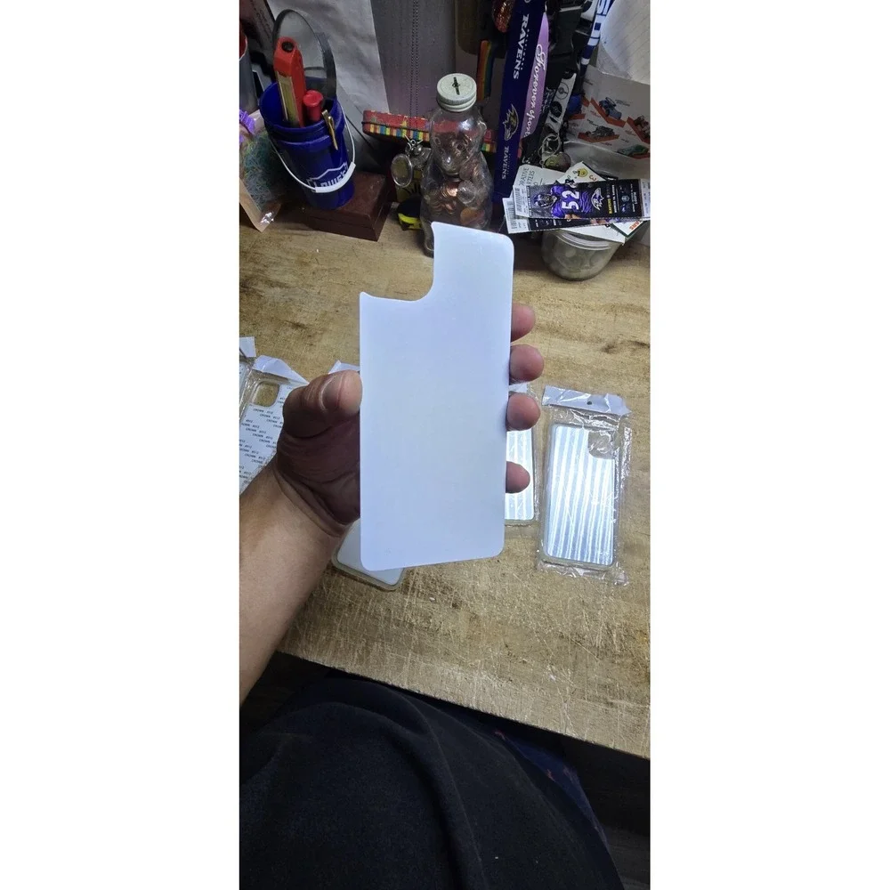 Lot of 6 IPhone 11 Pro Max White 2D Sublimation Blank Phone Cases Brand New